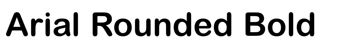 Arial Rounded Bold